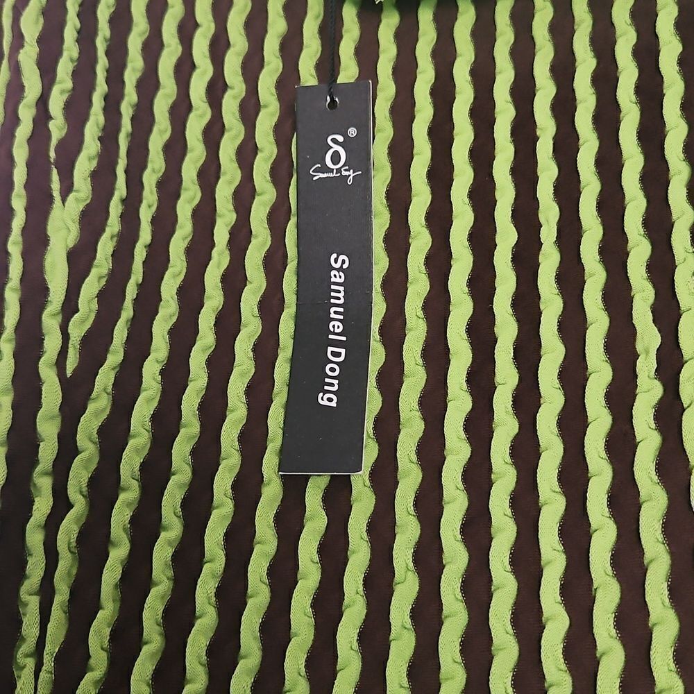 Samuel Dong Women's Green Ruffled Sleevless Top Medium - Picture 5 of 16